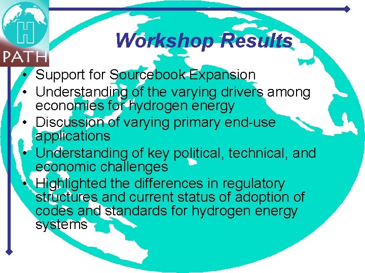 Workshop Results • Support for Sourcebook Expansion • Understanding of the varying drivers among