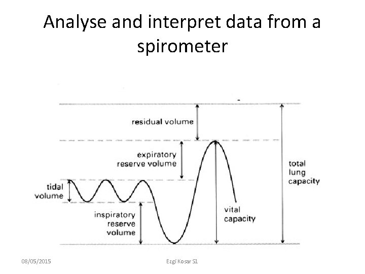 Analyse and interpret data from a spirometer 08/05/2015 Ezgi Kosar S 1 