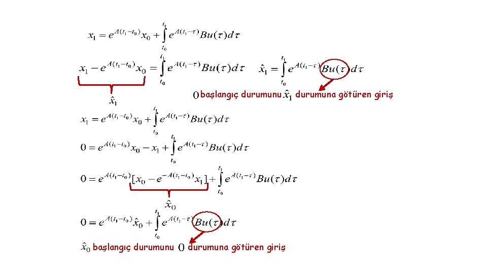 başlangıç durumunu durumuna götüren giriş 