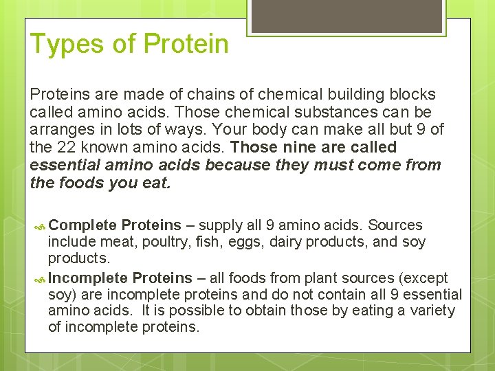 Carbohydrates Proteins and Fats Food For Today 2