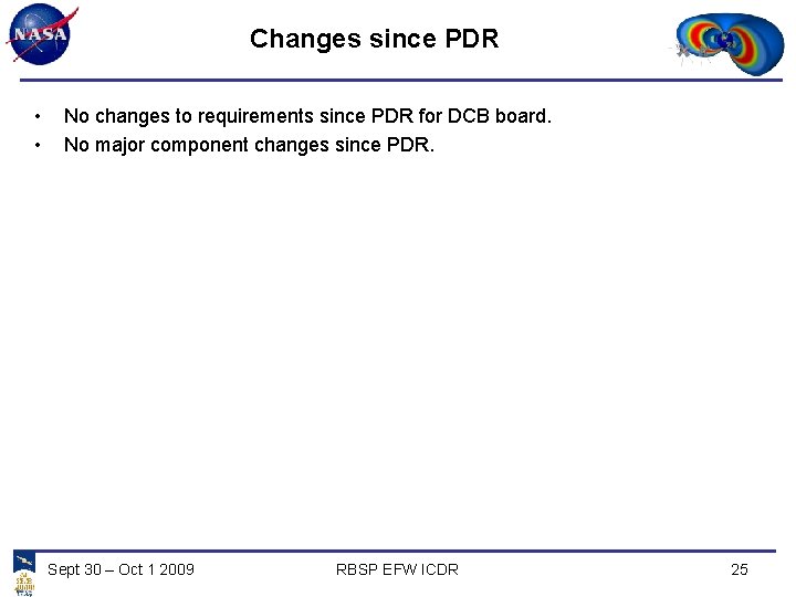 Changes since PDR • • No changes to requirements since PDR for DCB board.