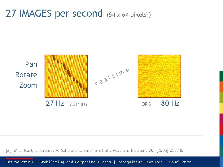 27 IMAGES per second Pan Rotate Zoom (64 x 64 pixels 2) a re