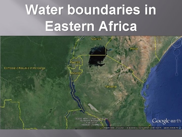 Water boundaries in Eastern Africa 