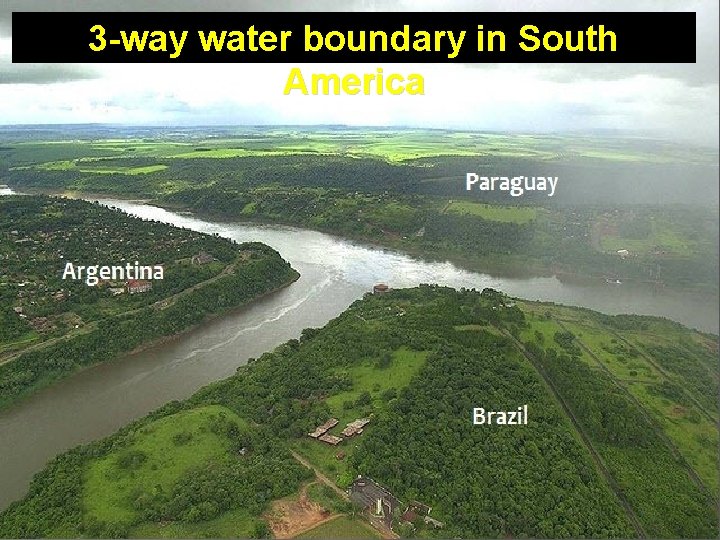 3 -way water boundary in South America 