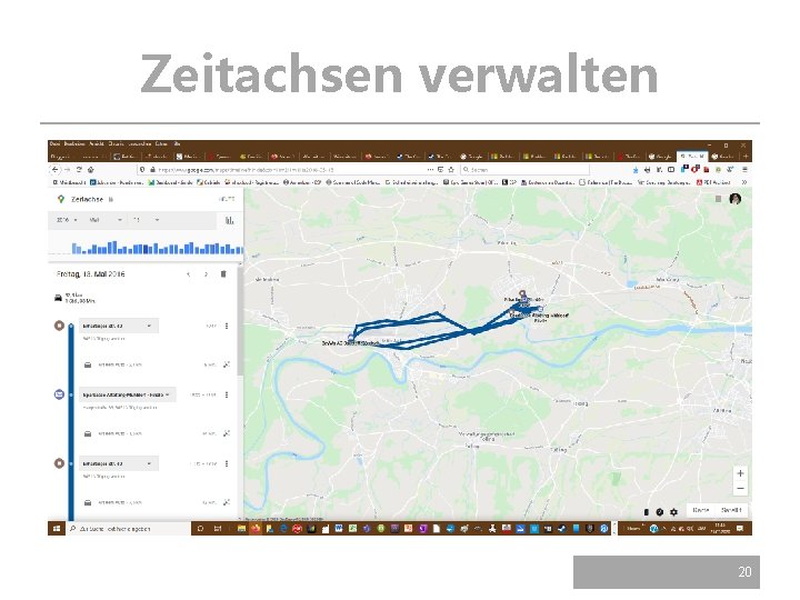 Zeitachsen verwalten 20 