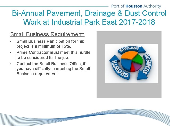Bi-Annual Pavement, Drainage & Dust Control Work at Industrial Park East 2017 -2018 Small