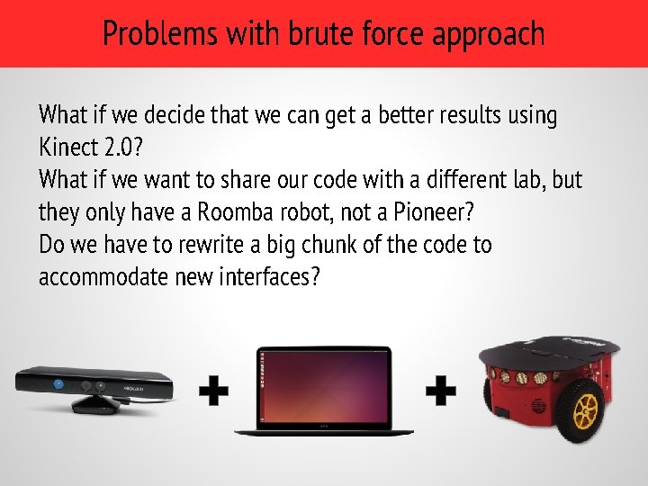 Problems with brute force approach What if we decide that we can get a