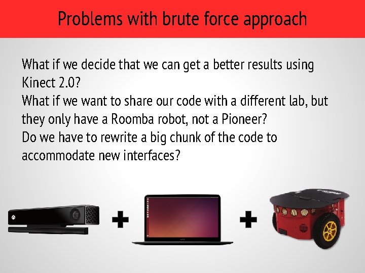 Problems with brute force approach What if we decide that we can get a