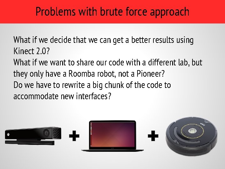 Problems with brute force approach What if we decide that we can get a