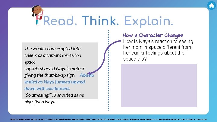 Read. Think. Explain. The whole room erupted into cheers as a camera inside the