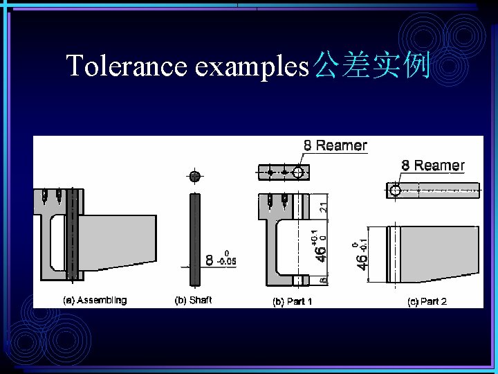 Tolerance examples公差实例 