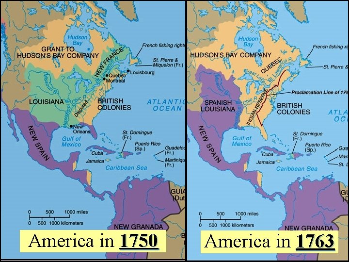 North America after 1763 America in 1750 America in 1763 North America after 1763 America in 1750 America in 1763