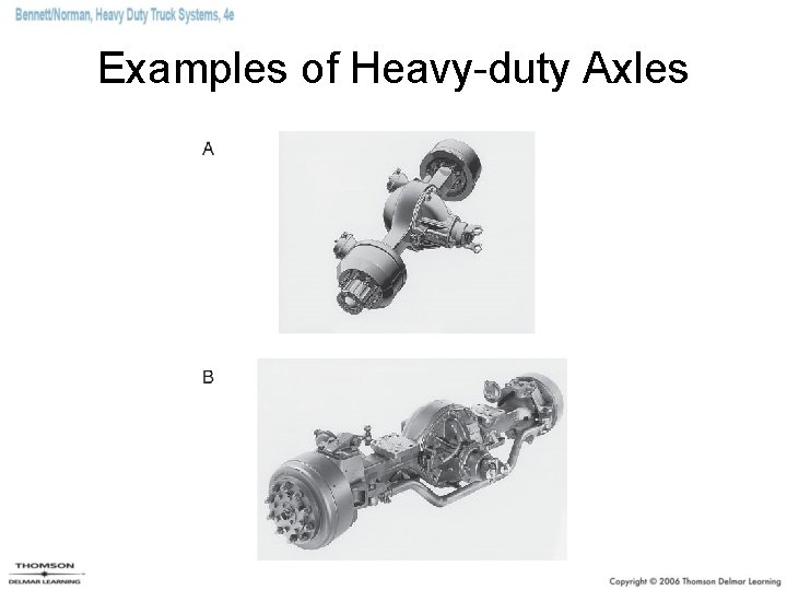 Examples of Heavy-duty Axles 