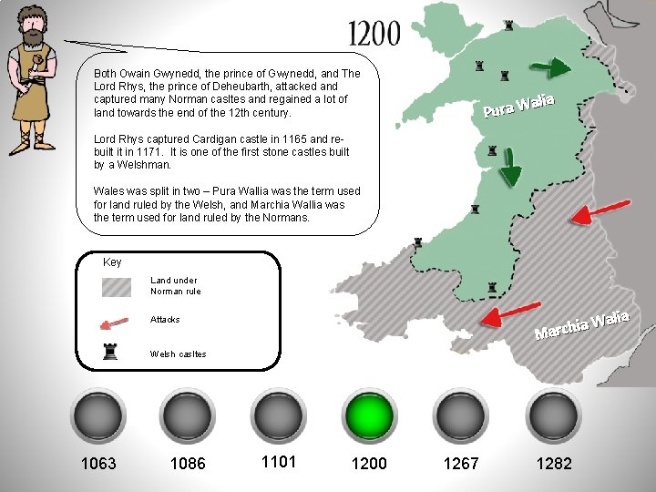 Both Owain Gwynedd, the prince of Gwynedd, and The Lord Rhys, the prince of