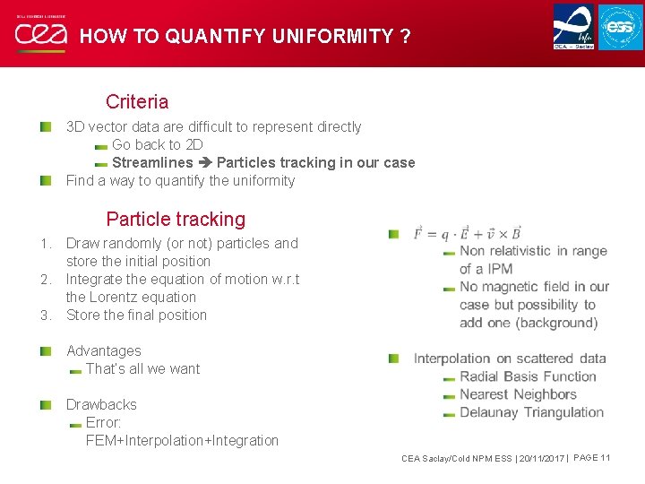 HOW TO QUANTIFY UNIFORMITY ? Criteria 3 D vector data are difficult to represent HOW TO QUANTIFY UNIFORMITY ? Criteria 3 D vector data are difficult to represent