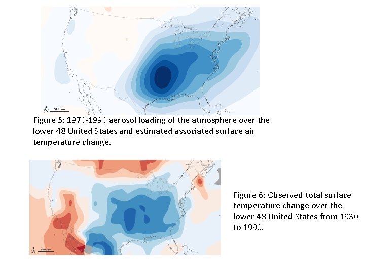 Figure 5: 1970 -1990 aerosol loading of the atmosphere over the lower 48 United