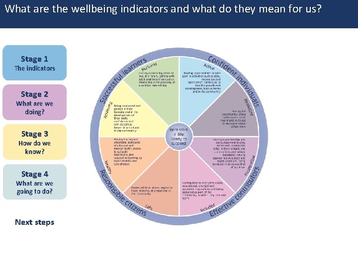 What are the wellbeing indicators and what do they mean for us? Stage 1
