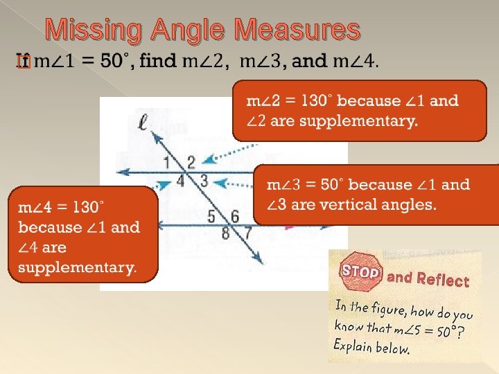 Missing Angle Measures � 
