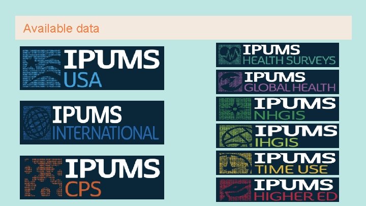 Available data 