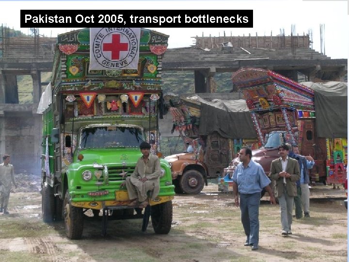 Pakistan Oct 2005, transport bottlenecks 