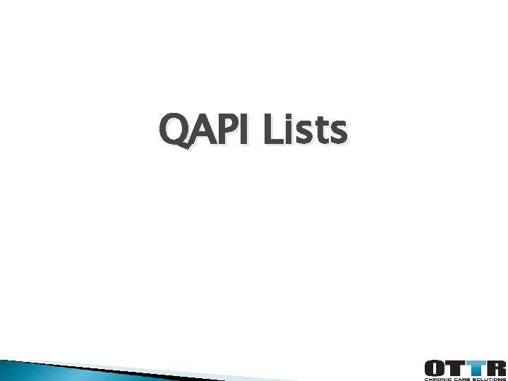 QAPI Lists 