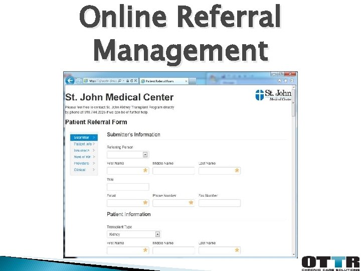Online Referral Management 
