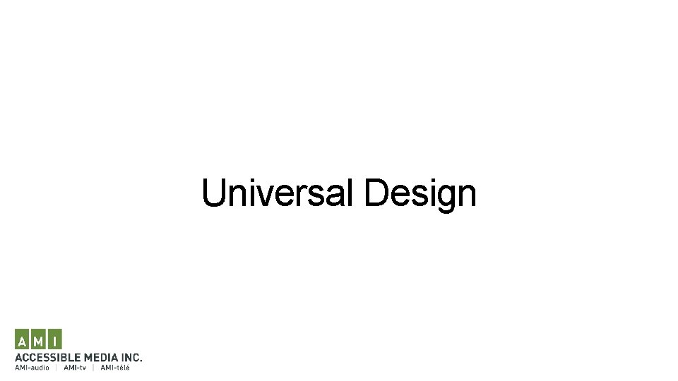 Universal Design 
