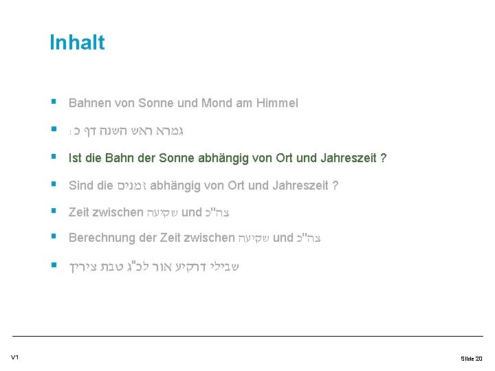 Inhalt § Bahnen von Sonne und Mond am Himmel § : גמרא ראש השנה