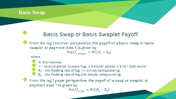 Basis Swap ◆ 