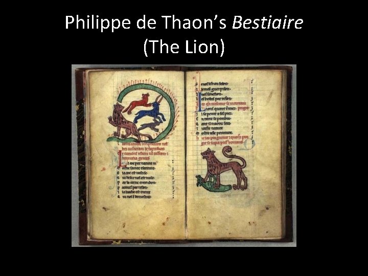 Philippe de Thaon’s Bestiaire (The Lion) 