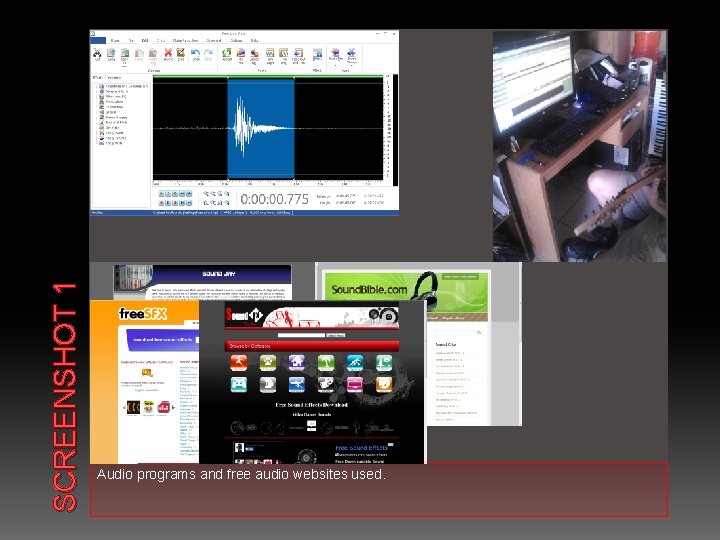 SCREENSHOT 1 Audio programs and free audio websites used. 