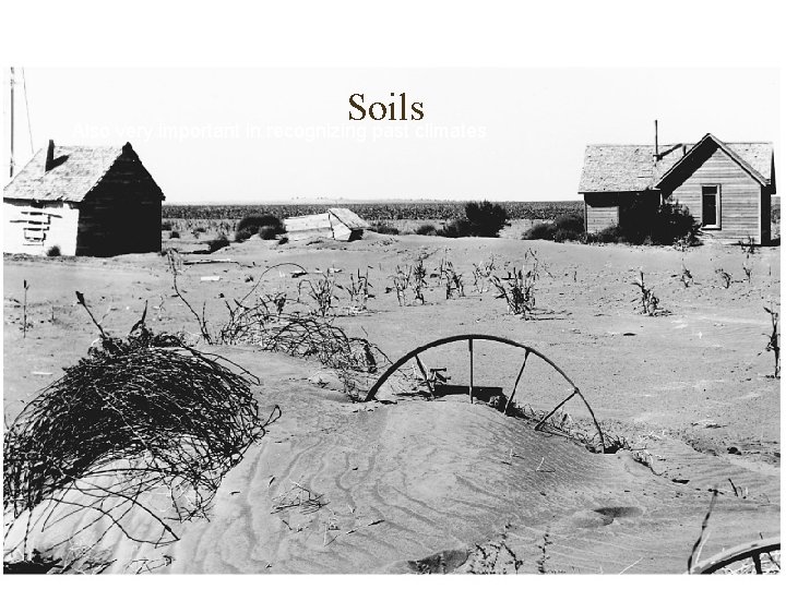 Soils Also very important in recognizing past climates 