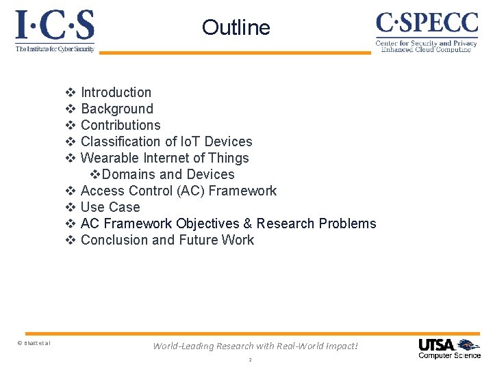 Outline v Introduction v Background v Contributions v Classification of Io. T Devices v