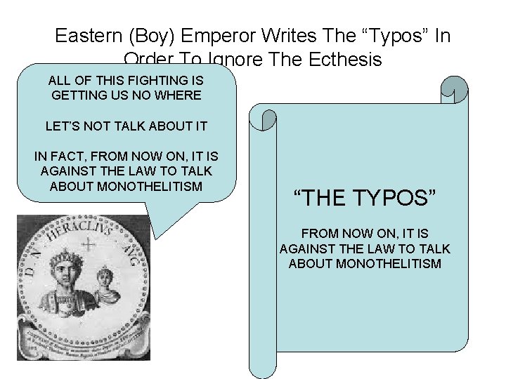 Eastern (Boy) Emperor Writes The “Typos” In Order To Ignore The Ecthesis ALL OF