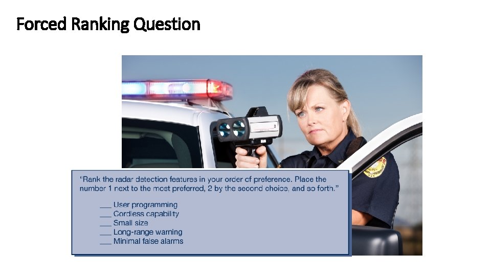 Forced Ranking Question 12 -68 