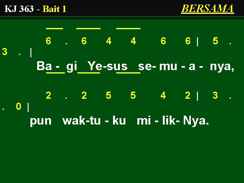 BERSAMA KJ 363 - Bait 1 6 3 . 6 4 4 6 6