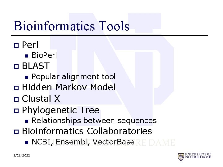 Bioinformatics Tools p Perl n p Bio. Perl BLAST n Popular alignment tool Hidden