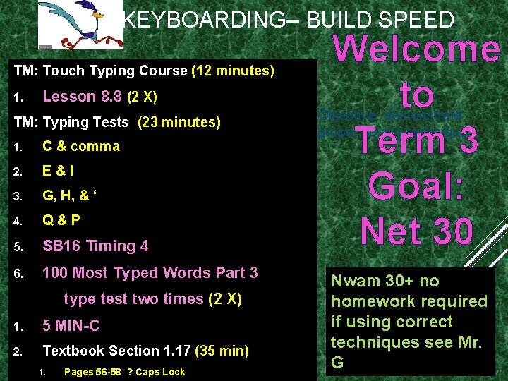 KEYBOARDING– BUILD SPEED TM: Touch Typing Course (12 minutes) 1. Lesson 8. 8 (2 KEYBOARDING– BUILD SPEED TM: Touch Typing Course (12 minutes) 1. Lesson 8. 8 (2
