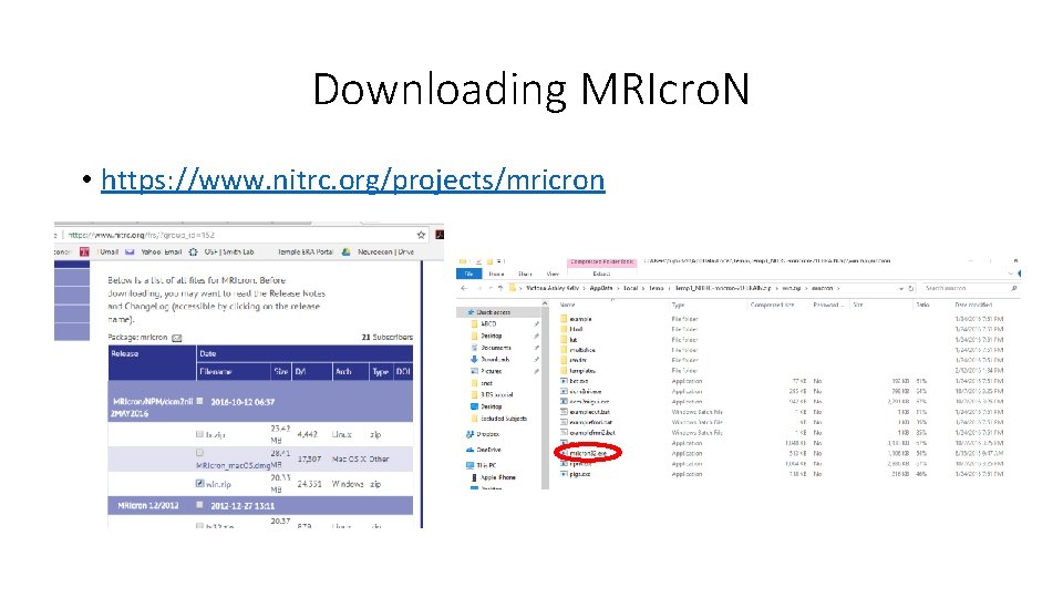 Downloading MRIcro. N • https: //www. nitrc. org/projects/mricron 