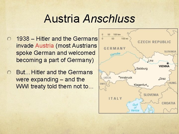 Austria Anschluss 1938 – Hitler and the Germans invade Austria (most Austrians spoke German