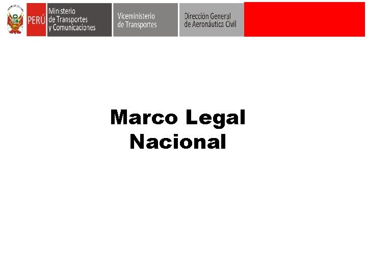 Marco Legal Nacional 