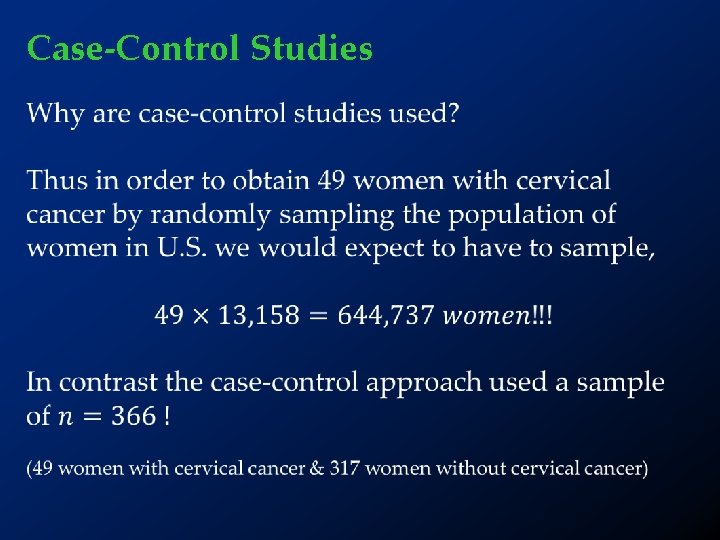 Case-Control Studies 