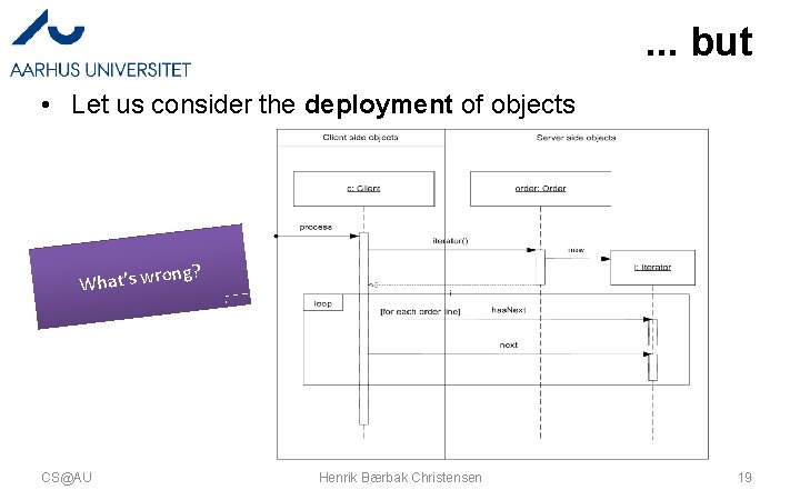 . . . but • Let us consider the deployment of objects ng? What’s
