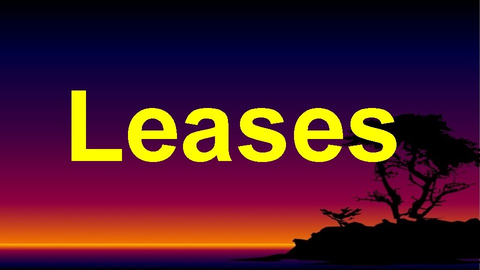 Leases 