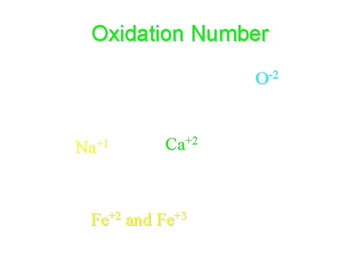 Oxidation Number • Charge of a monatomic ion O-2 • Some elements form only