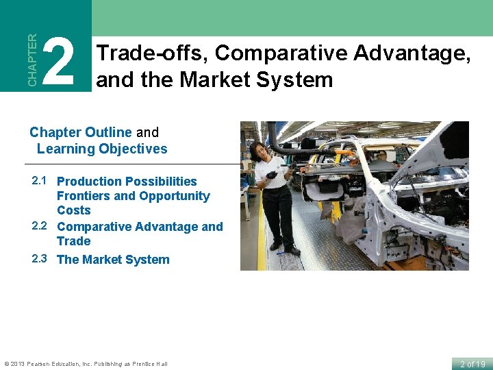 CHAPTER 2 Trade-offs, Comparative Advantage, and the Market System Chapter Outline and Learning Objectives