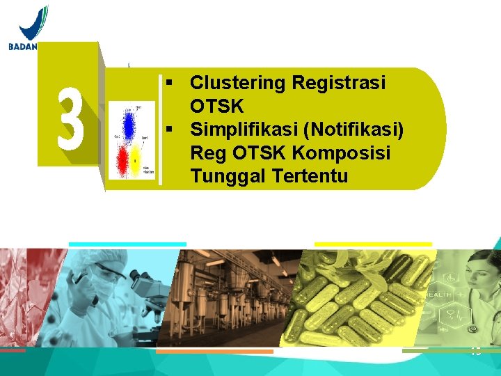 § Clustering Registrasi OTSK § Simplifikasi (Notifikasi) Reg OTSK Komposisi Tunggal Tertentu 15 