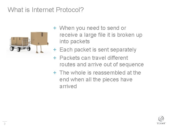 What is Internet Protocol? + When you need to send or receive a large