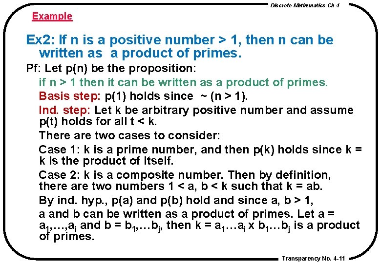 Discrete Mathematics Ch 4 Example Ex 2: If n is a positive number > Discrete Mathematics Ch 4 Example Ex 2: If n is a positive number >