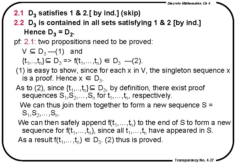 Discrete Mathematics Ch 4 2. 1 D 3 satisfies 1 & 2. [ by Discrete Mathematics Ch 4 2. 1 D 3 satisfies 1 & 2. [ by